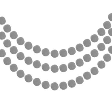 Imagem de PATIKIL 3 peças de guirlanda de pompom, faixa decorativa de 1,8 m com 20 bolas de feltro para decoração de quarto de festa de aniversário, Dia das Bruxas, Ação de Graças, Natal, aniversário, festa de