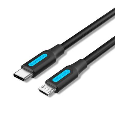 Imagem de Cabo USB C Para Micro USB 2A Celular Smartphone 1m Vention
