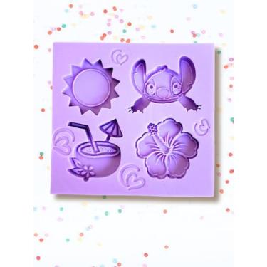 Imagem de F1889 molde de silicone alienígena havaiano confeitaria biscuit - Conf