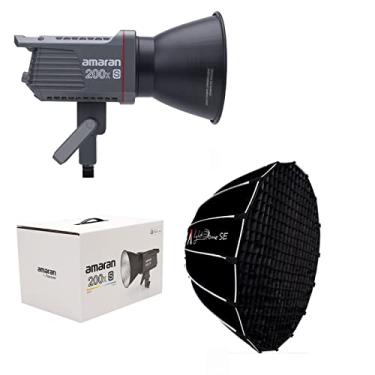 Imagem de Aputure Amaran 200x S com Light Dome SE Softbox, 200 W bicolor 2700-6500 k Bowens Mount Luz de vídeo LED para produção de vídeo
