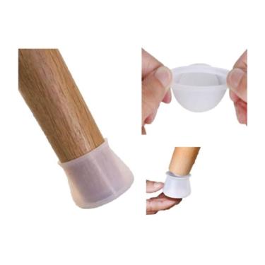 Imagem de 8 Pçs Pé Palito Proteção Em Silicone Para Moveis 15Mm A 23Mm