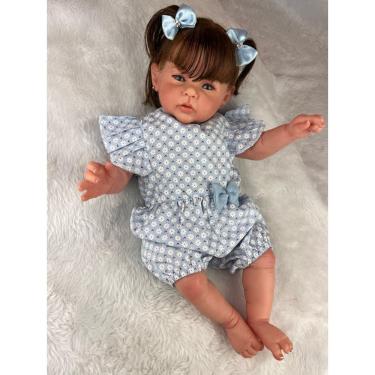 Imagem de Linda Bebe Reborn Menina  Realista Corpinho De Pano Macio
