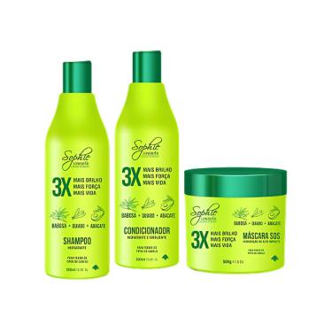 Imagem de Kit Hidratação Babosa Quiabo e Abacate 500ml Sophie Cosmetic