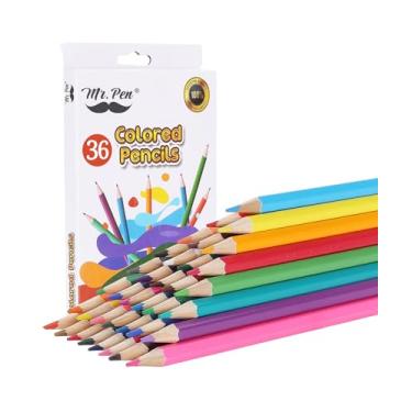 Imagem de Mr. Pen - Lápis de cor, pacote com 36, conjunto de lápis de cor, lápis de mapa, lápis de cor para adultos, lápis de cor para crianças, lápis de cor para adultos