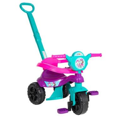 Imagem de Triciclo Infantil Baby Dog Com Haste Removivel Pedal Protecao E Suport