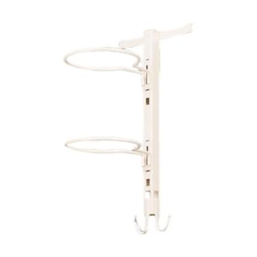 Imagem de Zxpjkyu Suporte para Bolas de Basquete, Organizador de Aderência, Academia Doméstica, Vôlei, Economizador de Espaço, Prateleira de Suporte para Futebol para Q, Branco 42x18cm