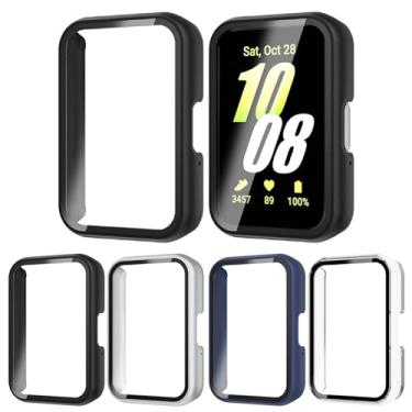 Imagem de Pacote com 4 capas protetoras de tela Rc-Z para Samsung Galaxy Fit 3, capa protetora rígida de policarbonato para substituição de para-choques para ajuste 3 mulheres e homens