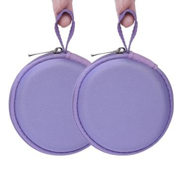 Imagem de Ginsco Capa de fone de ouvido mini portátil rígida para fones de ouvido Apple EarPods USB-C com fio/fones de ouvido Samsung Galaxy com fio/JBL Endurance Run 2, capa de viagem para fones de ouvido e
