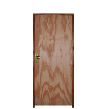 Imagem de Kit Porta Lisa Mescla 80 X 210 Batente Ecológico 11cm Fechadura Interna Lado Direito - Hale