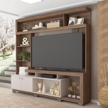 Imagem de Estante Home Formosa Para Tv Até 65 Polegadas Marrom Caemmun