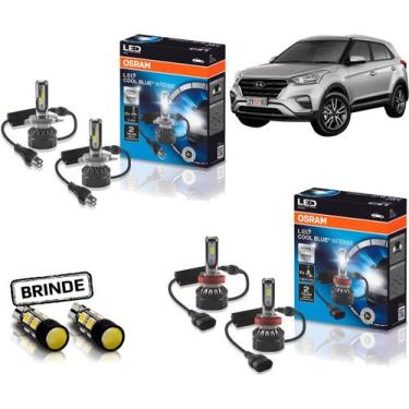 Imagem de Kit Lampada Led Osram Farol E Milha Creta 2018 2019 2020