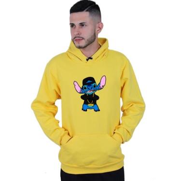 Imagem de Moletom Unissex Canguru Lilo Stitch Gangster - Lafre, Amarelo, G