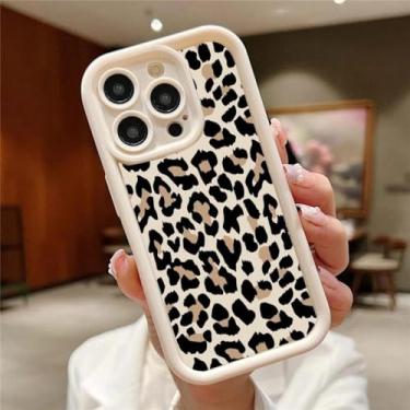 Imagem de HPQWN Para Samsung S24FE Capa de leopardo de luxo Capa legal (para Samsung S24FE/S13630)