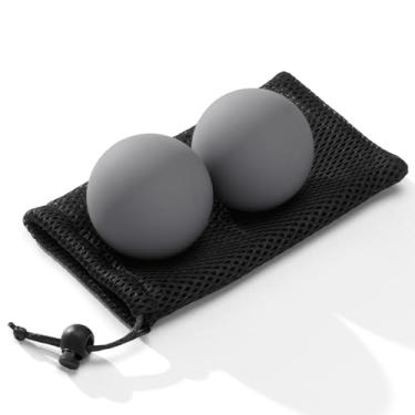 Imagem de SUBCULTUREPICK Bolas de massagem de lacrosse para liberação miofascial, massagem profunda de ioga, terapia de ponto de gatilho e fascite plantar nos pés, bola massageadora de dor muscular (2 pacotes