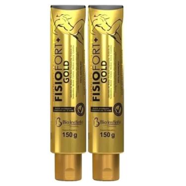 Imagem de Pomada Fisiofort Gold 150g Kit com 2 Unidades – Alívio de Dores Musculares, Relaxamento e Recuperação Pós-Treino