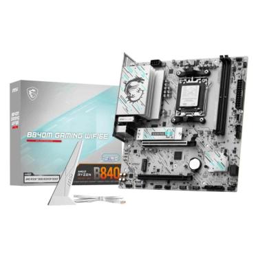 Imagem de Placa Mãe MSI B840M Gaming Wi-Fi 6 (AM5 - DDR5 8000 O.C) - Chipset AMD B840 - Bluetooth 5.3 - M-ATX