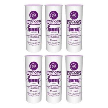 Imagem de Tinta Para Tecido Corante Roupas Vivacor Guarany 6U Vinho