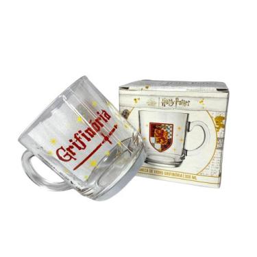 Imagem de Caneca de Vidro Personalizados Casas Harry Potter - Allmix, Vermelho