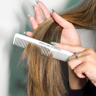 Imagem de Pente de Corte Profissional Antistatic Beauty Flash 400 Branco - Proha