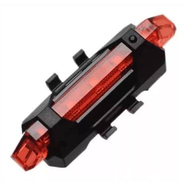 Imagem de Lanterna Traseira Para Bicicleta Recarregavel