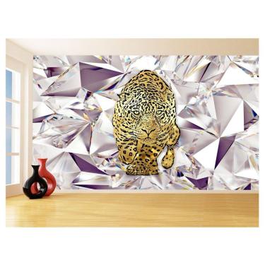 Imagem de Papel De Parede 3D Animais Pop Art Onça Pintada 3,5M Pxa100