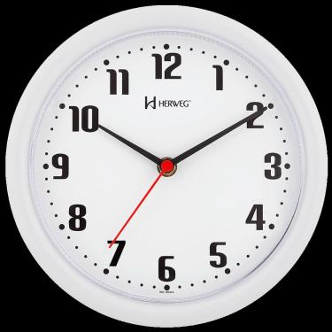Imagem de Relógio de parede 22 cm branco  herweg