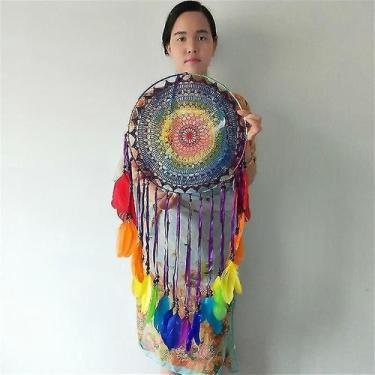 Imagem de Dreamcatchers colorido feito à mão apanhador de sonhos diy decoração d