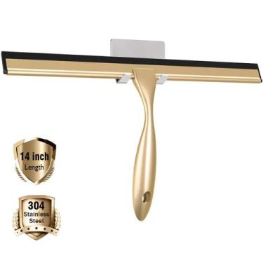 Imagem de Rodo de chuveiro LPOLER em aço inoxidável para banheiro 35cm