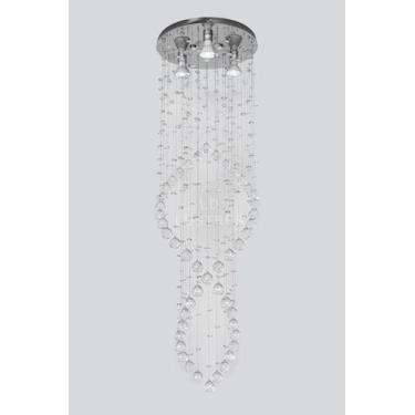 Imagem de Luminária De Cristal Para Sala De Estar Com 1,50m De Altura - LUZ DECO