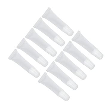 Imagem de ZJchao Recipientes de Brilho Labial, Tubos de Brilho Labial Vazios 10pcs DIY Tubo de Recipientes de Vazios 15ML de Bálsamo Espremível para Cosméticos DIY