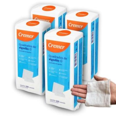 Imagem de Algodão quadrado bebê Sem Perfume 400 unidades