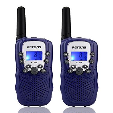 Imagem de Retevis RT388 Kids Walkie Talkies, Toys for 6-12 Year Old Boys Girls, Walkie Talkies for Kids 22CH 2 Way Radio, VOX Flashlight LCD Backlit, Toys Gifts for Outdoor Stocking Stuffers(Dark Blue,1 Pair)