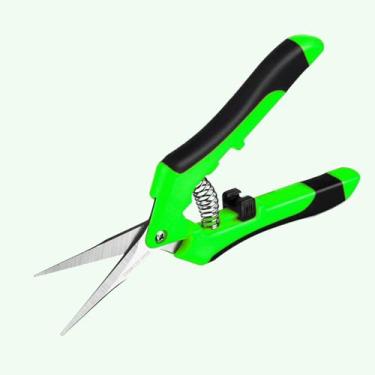 Imagem de 1 tesoura de poda profissional de jardinagem afiada para aparar árvores, arbustos, flores e caules, ideal para jardineiros e paisagistas (verde)