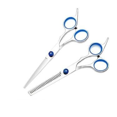 Imagem de Kits de corte de cabelo de precisão – tesouras profissionais dentadas e retas para acabamentos e estilo perfeitos | Controle e versatilidade máximos