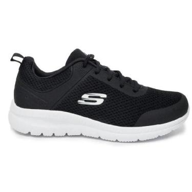 Imagem de Tenis skechers bountiful feminino, Preto, Branco, 39