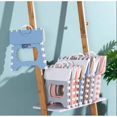 Imagem de Banco Dobrável de Plástico 100kg - Banqueta Portátil para Praia, Piquenique, Eventos e Uso Doméstico, 2 Tamanhos(ALEAROTIO,Ifintil)