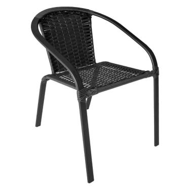 Imagem de Cadeira De área Externa Salinas De Alumínio Pintado Preto