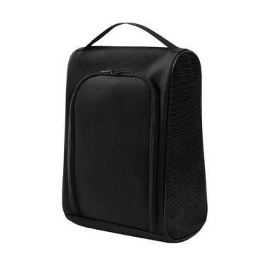 Imagem de Aymzbd Bolsa organizadora para sapatos de golfe, ideal para corrida, academia, ciclismo e futebol, Preto