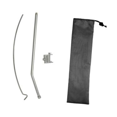 Imagem de Generic Suporte para lanterna de acampamento, poste para lâmpada externa, suporte para mesa, para luz, para lâmpada para jardim, pesca, mochila, Seção única