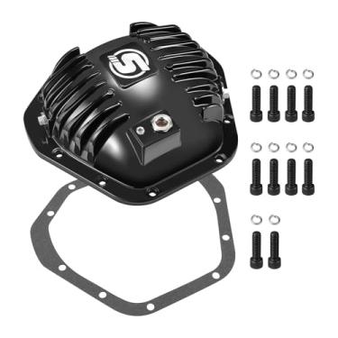 Imagem de SPBREW Tampa do diferencial traseiro, compatível com Ford Dana 50 60 10 parafusos 1986-2022 F250 F350, com aletas de resfriamento e junta à prova de vazamento para desempenho confiável