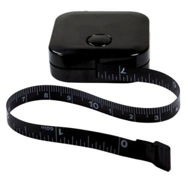 Imagem de Trena Fita Metrica 150 Cm Corporal Saude - LOVE SAUDE, BLACK QUADRADA