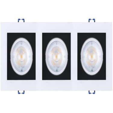 Imagem de Spot LED Black 3x5W 3000K Triplo Quadrado Black+Decker