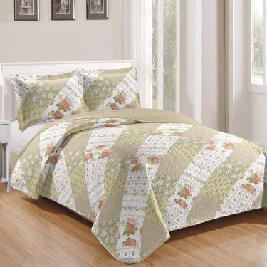 Imagem de Kit Cobre Leito Queen + 2 Porta-travesseiros Patchwork Siena - 7