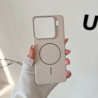 Imagem de Capa fina com carregamento sem fio para Xiaomi Redmi 15 14 13 Ultra K80 K70 Note13 Pro, capa rígida fosca de PC, cor Rock, para XiaoMi 13