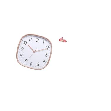 Imagem de Fenteer Relógio de Parede Digital Vintage com Estatueta de Veado de Resina, Arte de Baixo Ruído para Sala de Jantar, Cozinha, Fazenda, Academia, Decoração de