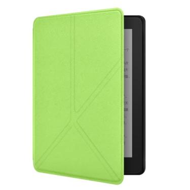 Imagem de Akacy Capa dobrável de formato especial para Kindle paperwhite de 15 cm 10ª geração 2018, capa traseira de borracha TPU de silicone flexível e fina, com cantos reforçados (8)