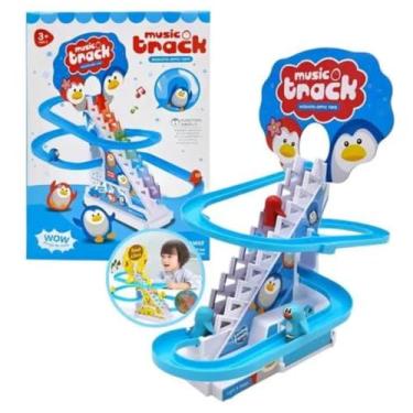 Imagem de Brinquedo Escorrega Pinguim com Escadaria e Escorregador em Espiral, Com Música e Luzes, Premium, Felix Magazine