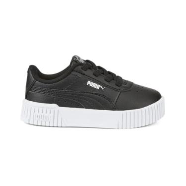 Imagem de PUMA Tênis infantil unissex Carina 2.0 com fecho alternativo, Puma, preto-puma preto-puma prata, 10 Toddler