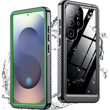 Imagem de SPIDERCASE Capa atualizada para Samsung Galaxy S25 Ultra à prova d'água, protetor de tela e lente de câmera integrado [IP68 subaquático] [grau militar à prova de choque], capa de telefone com proteção