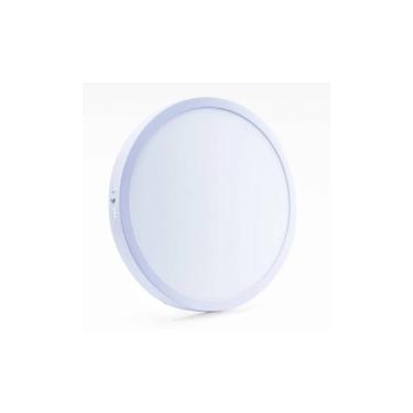 Imagem de Plafon Led Slim 12w Redondo Embutir 6500k Branco Frio Bivolt - Unidade